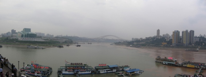 China-10340-Chongqing-Yangtze River & Jialing River meeting